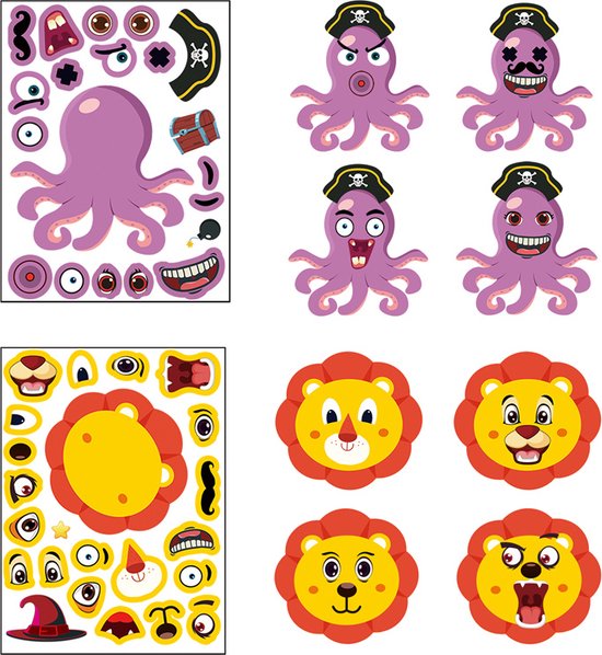 Wilde Dieren - 200 Afneembare Stickers - Het Speelgoed Winkeltje Wilde Dieren - 200 Afneembare Stickers - Het Speelgoed Winkeltje