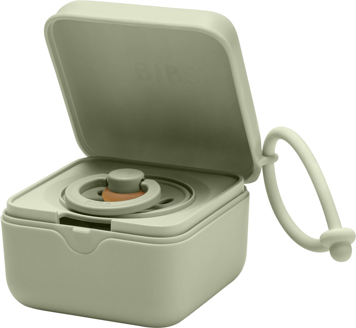 Goedkoopste Bibs - Speenhouder - Pacifier Box - Sage