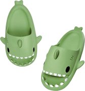 Chaussons de bain enfant requin - vert - garçons et filles 2-3 ans - pointure 24-25