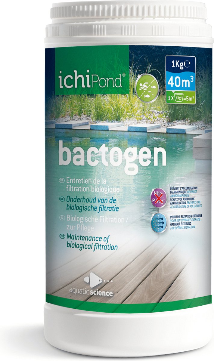 Aquatic Science Ichipond Bactogen 40m³ 1 kg voor 40000 liter