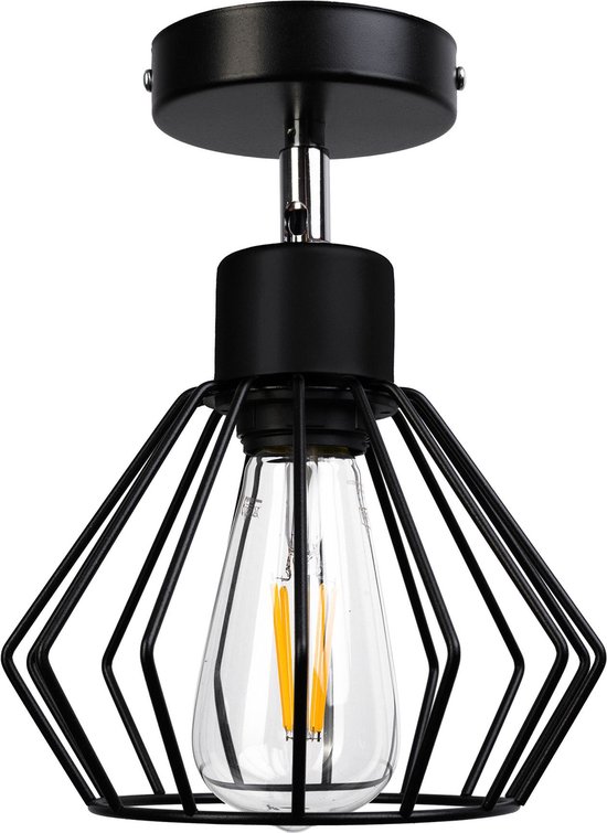 Hanglamp eetkamer metaal - Verlichting plafondlamp - Woonkamer lamp  industrieel -... | bol