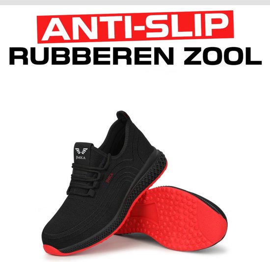 Nasogetch Werkschoenen Heren Dames Safety Shoes for Men Women Lichtgewicht Veiligheidsschoenen met Stalen Neus Work Shoes Zwart 45 EU Nasogetch Werkschoenen Heren Dames Safety Shoes for Men Women Lichtgewicht Veiligheidsschoenen met Stalen Neus Work Shoes Zwart 45 EU