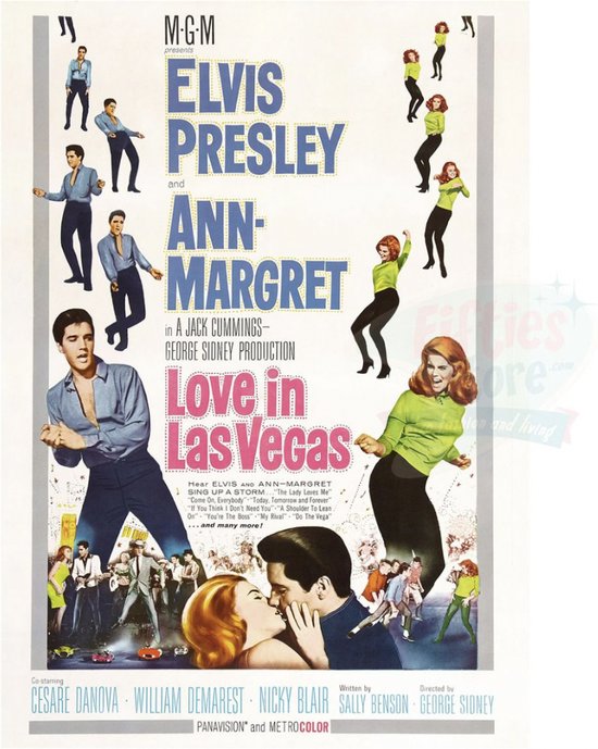 Elvis Presley Love In Las Vegas Filmposter A1 59,4 x 84 cm