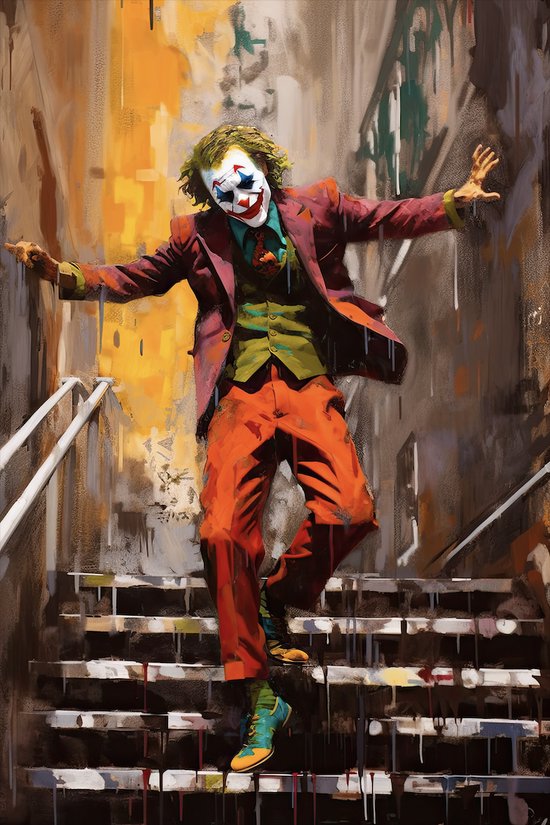 Affiche de cinéma - Affiche Le Joker - Clown - Joaquin Phoenix - 61x91