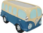 Deco4yourhome® - Autobus - Volkswagen - Blauw - Plantenbak - Bloembak