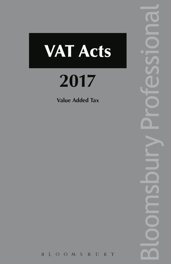 VAT Acts 2017 - cover
