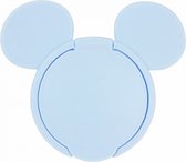 ZEZ Herbruikbare Deksels voor Vochtige Doekjes (2) - Mouse Vorm – Billendoekjes - Wipes - Schoonmaakdoekjes - Baby Doekjes Deksel – Herbruikbaar – Kleur: lichtblauw