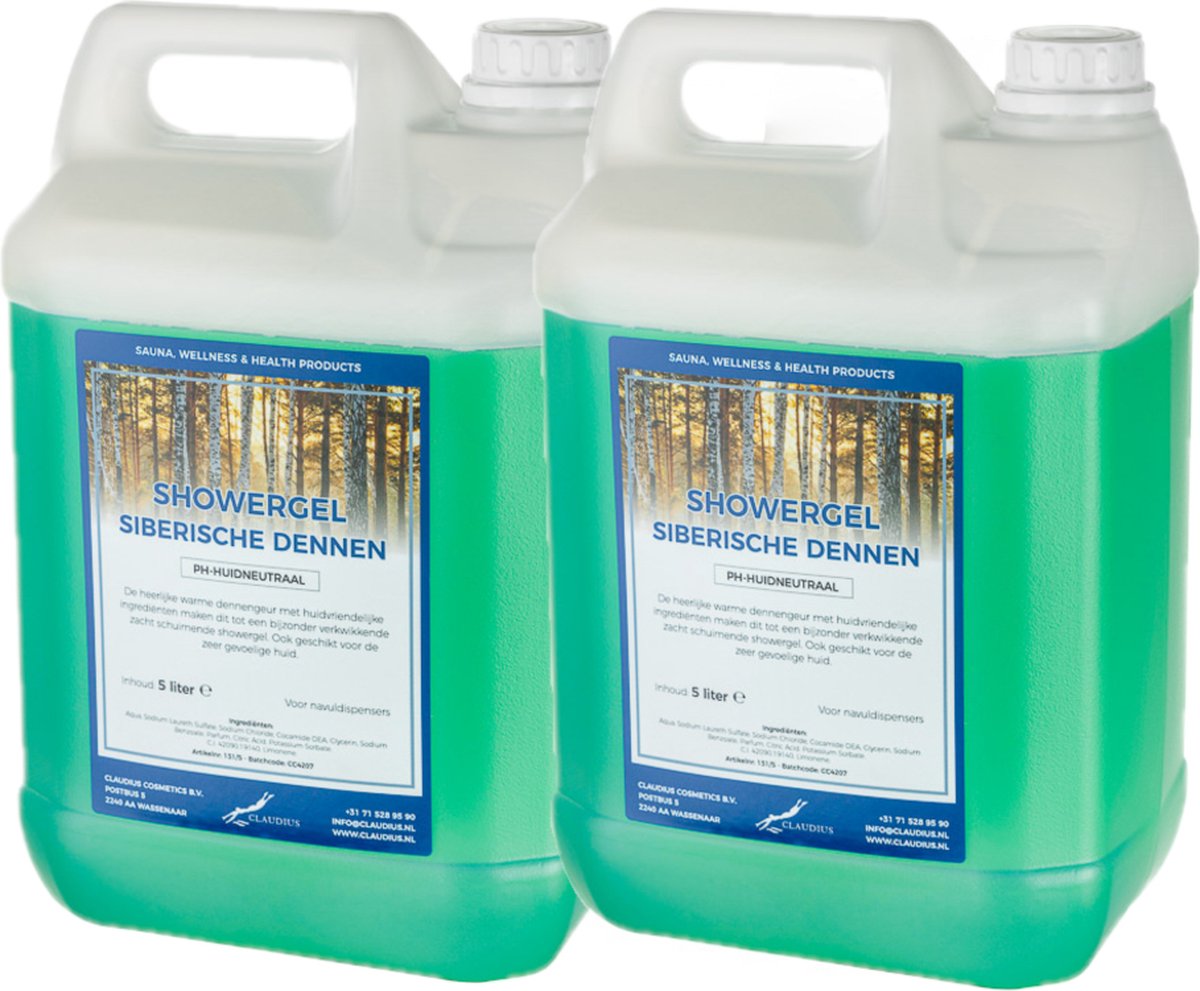 Goedkoopste Douchegel Siberische Dennen 5 liter - set van 2 stuks - Showergel - Navulling