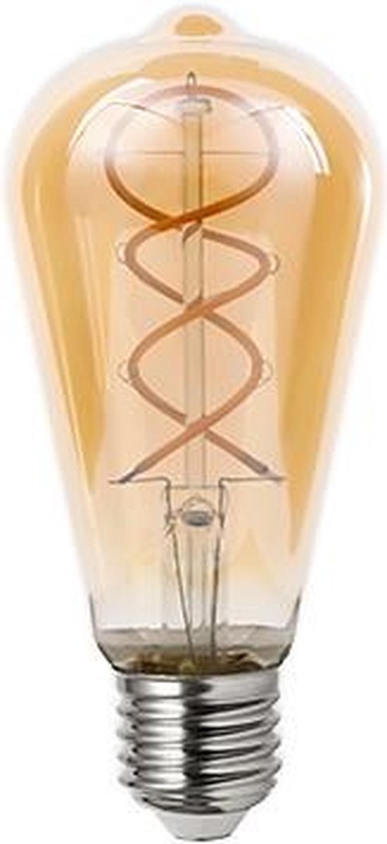 E27 filament lamp - Dimbaar - Extra warm wit - 250 Lumen - 4W - ST64