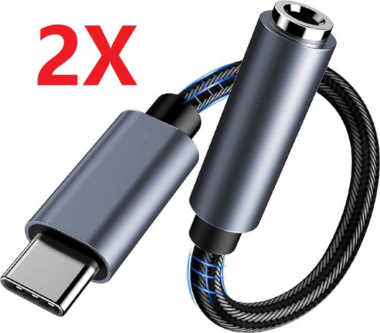 CVD® High Quality USB-C naar Jack 3.5mm adapter kabel - DAC Chip - Hi-Fi  Support -... | bol.com