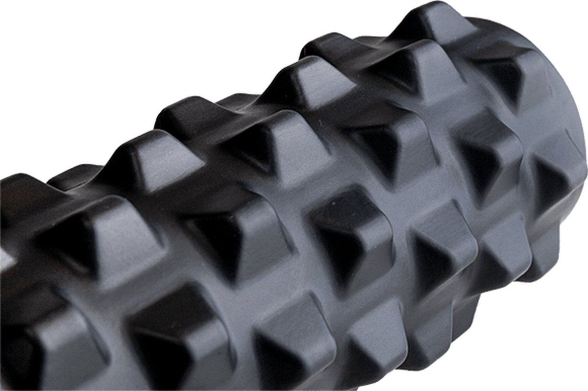Matchu Sports - Foam roller Extra - Foamroller - Massage roller - bindweefselmassage - 33 cm - Extra diepe weefselmassage - Zwart thumbnail 4
