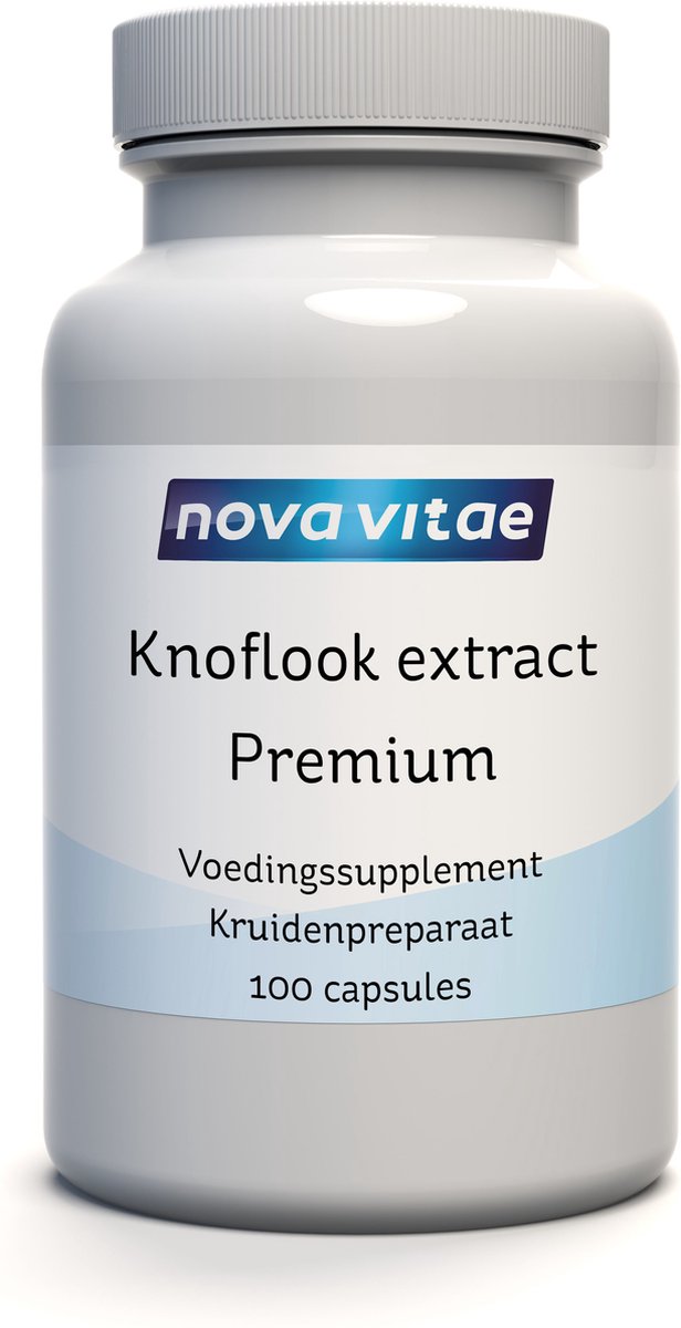 Goedkoopste Nova Vitae - Knoflook extract premium 600 mg - Gestandaardiseerd op 6 mg Allicine - 100 capsules