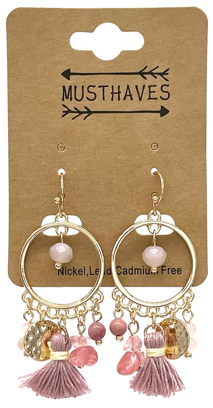Cqu Oorbellen, Kleurrijke Boheemse Holle Bladeren Kwastje Drop Dangle Oorbellen Dames Sieraden Geschenken, Kleurrijk