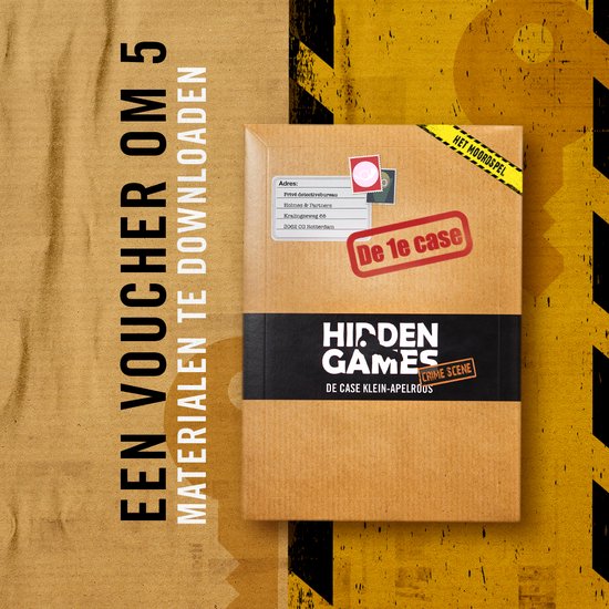 Thumbnail van een extra afbeelding van het spel Hidden Games - De Zaak Klein Apelroos - Escape Room Detective Spel - Breinbreker voor 1-6 Spelers