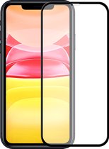 Protecteur d'écran pour iPhone 11 (COUVERTURE COMPLÈTE) (NOIR) | Verre trempé | Verre trempé