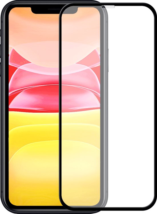 Telefoonglaasje Screenprotector - voor iPhone 11 - Volledig Dekkend -  Gehard Glas -... | bol