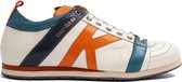 Kamo Gutsu Sneaker Bianco - Gel Ice - Arancio mt 45 - Retro Sneakers - Handgemaakt in Italië - Uniek in Nederland!