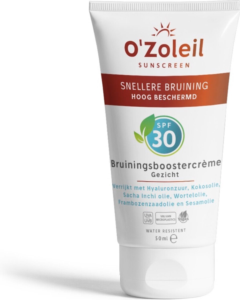 Goedkoopste O' Zoleil Bruiningsboostercreme gezicht SPF30 50 Milliliter