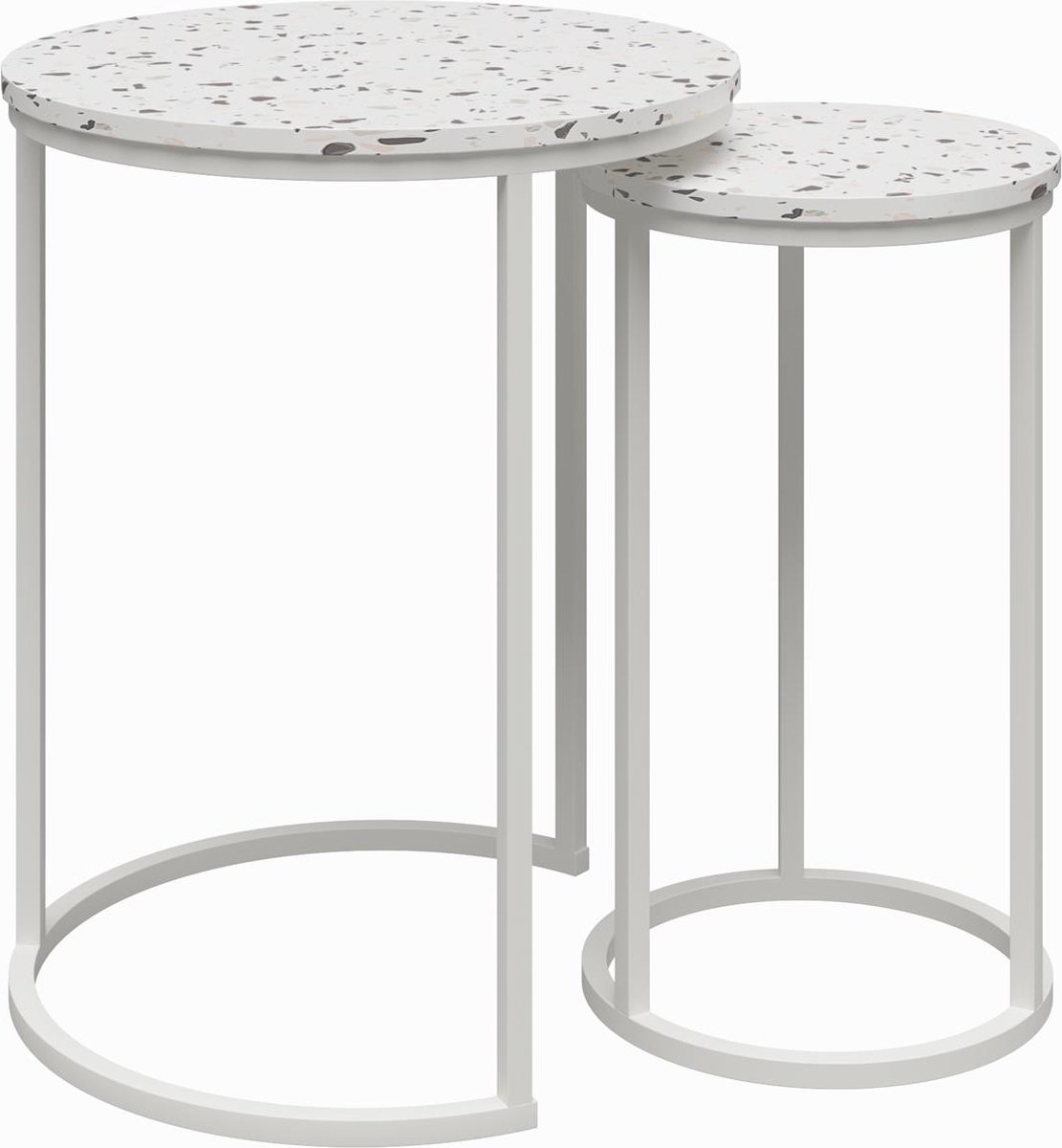 Amelia-NestingTables - Terrazzo MDF