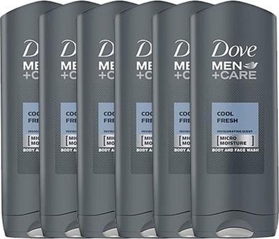 Dove Men+Care Cool Fresh Duschgel 400 Ml 6er Pack - Erfrischend & Feuchtigkeitsspendend