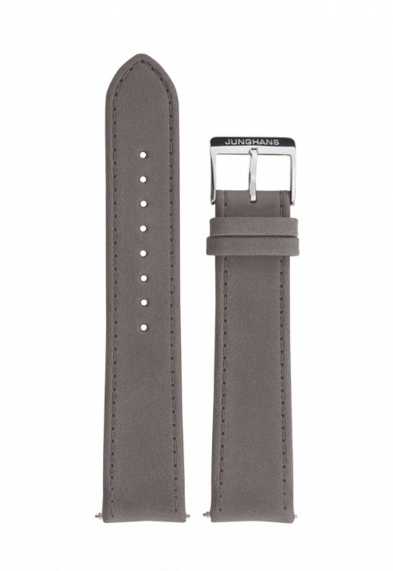 Junghans Max Bill Mega Solar bracelet en cuir marron - bracelets de montre pour hommes - 20 mm - Junghans d'origine - titane