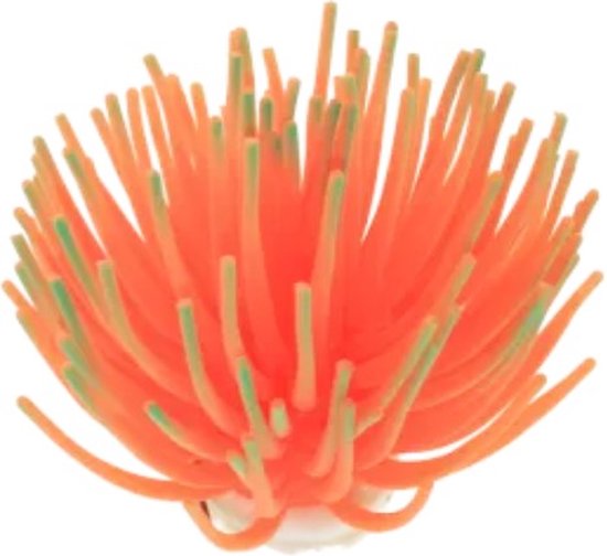 Nobleza Kunst koraal - aquariuminrichting - anemoon - decoratie aquarium - L - 8 cm - Oranje