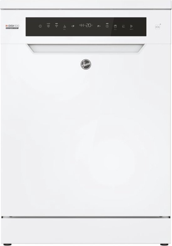 Hoover HF 6C4F0W - Vrijstaande Vaatwasser - 16 Couverts - Energieklass C - Speed-Drive Inverter - Auto open - 44 dB - Wifi - 10 Jaar Garantie op onderdelen