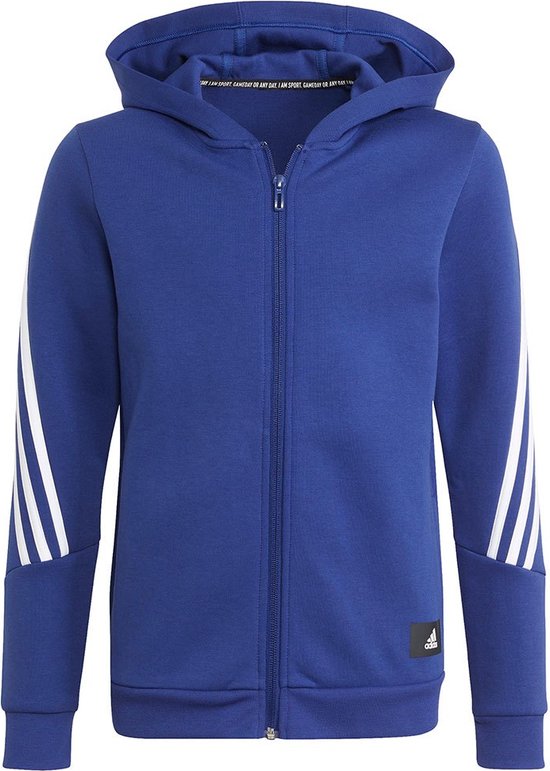 Adidas Fi 3 Striker Sweater Met Ritssluiting Victory Blue / White - 6-7 jaar - Kinderen