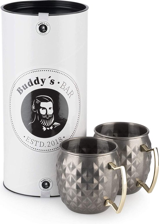 Faizee Möbel Moscow Mule beker 500 ml handgemaakte koperen beker Moskou Mule koperen bekers (zwart