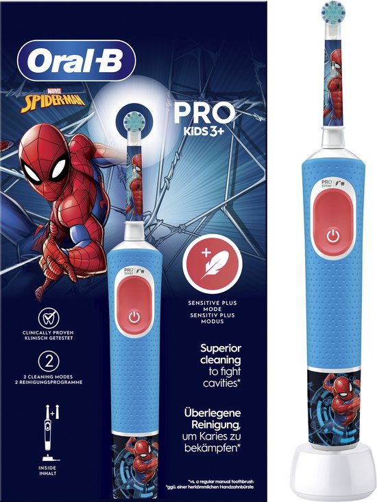 Oral-B Pro Kids - Spider-Man - Elektrische Tandenborstel -2 Opzetborstels |  bol.com