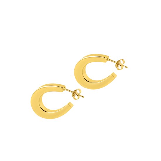 Goud Plated Ovale Hoops