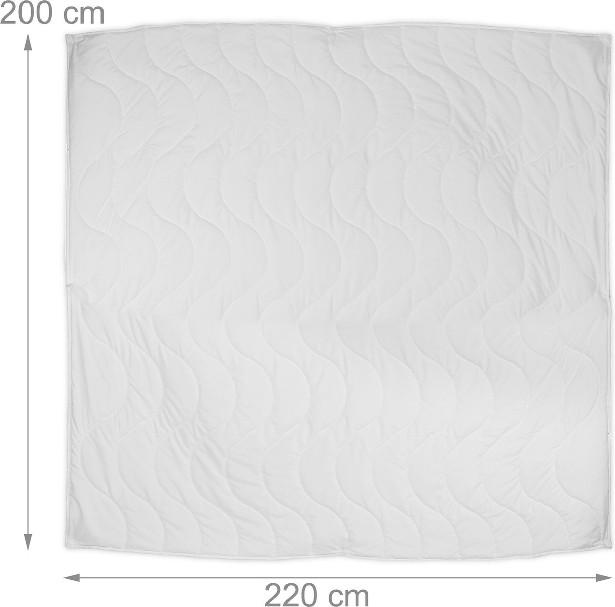 4 seizoenen dekbed - Oeko-Tex Standard 100 - polyester - zacht winter- en zomerdekbed - 200 x 220 cm - wit thumbnail 6