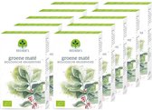 Groene Maté - 10 doosjes x 20 zakjes - Puur natuurlijk - Biologische kruiden thee van 100% Maté blaadjes