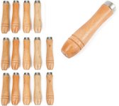 10 Stuks Houten Handvatten voor Vijlgereedschap Ergonomisch Gevormd