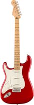 Fender Player Stratocaster Lefthand MN Candy Apple Red - ST-Style elektrische gitaar