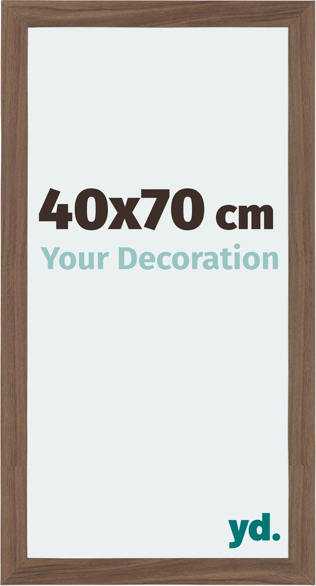 Your Decoration - Fotolijst 40x70 cm - MDF - Walnoot Donker - Mura