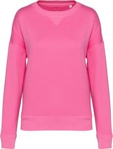 Biologische oversized damessweater 'Tencel' lange mouwen Candy Rose - L