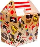 Boîtes à friandises Pirate 12 PCS - Pirates - Boîte à friandises - Emballage cadeau - Coffret cadeau - 14X9,5X12CM