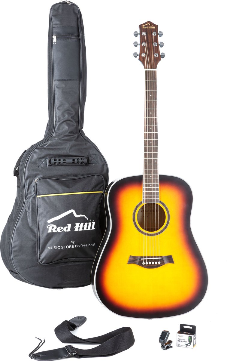 Red Hill WGS-1 SB Starter Kit - Akoestische gitaar