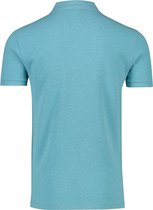 Profuomo - Polo Aquablauw Melange - Modern-fit - Heren Poloshirt Maat XL