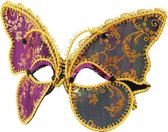 Masker vlinder paars/groen