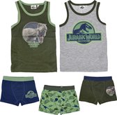 Set de Sous-vêtements Jurassic World - Taille 122-128 - Vert - Grijs