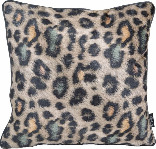 Sierkussen Velvet Colorful Leopard | 45 x 45 cm | Velvet/Polyester