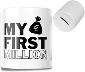 Spaarpot - My first million - Geschenk - Unisex - Cadeau - Geld - Sparen