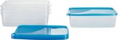 Vershouddoos vriescontainer Oostenrijk Quality 28x18x8cm 3L rechthoekig (4 stuks) blauw