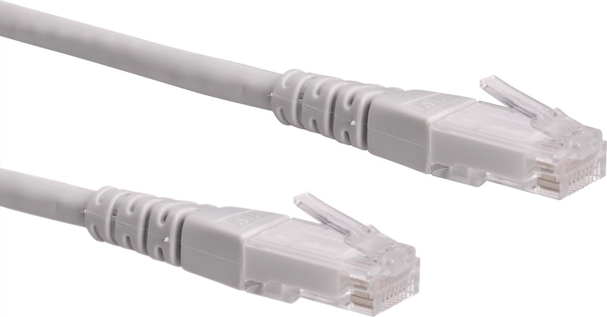 ROLINE Patchkabel Cat.6 UTP (Class E), grijs, 2 m