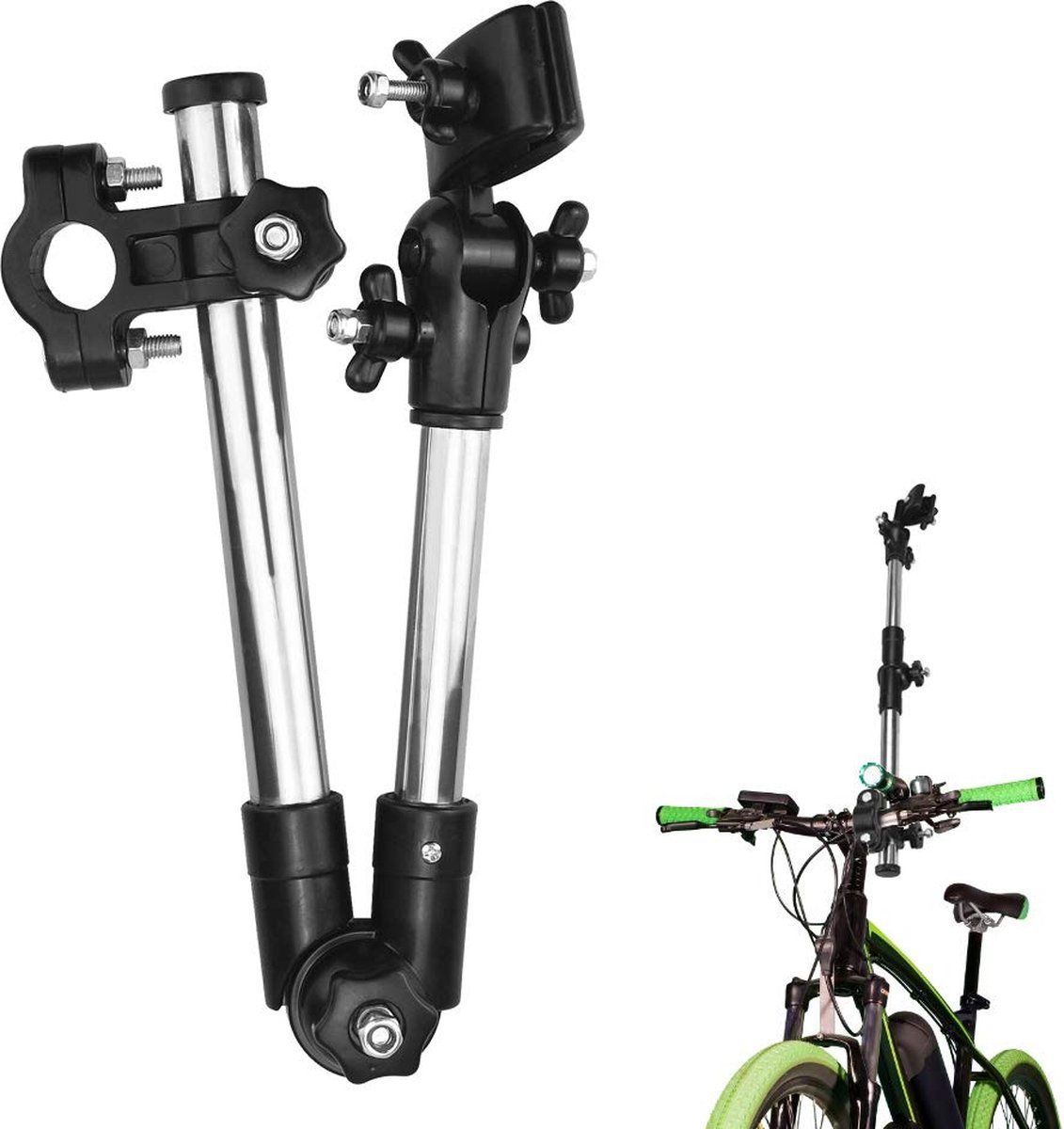 ZONADAH Hengelhouders, U-vorm, met klem, 360 graden verstelbare rotatie, voor boot, kajak, kano, vissersboot, accessoires voor bevestiging aan bootrails, kustgrepen, 2 stuks