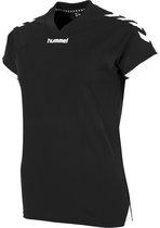 Hummel Fyn Shirt Korte Mouw Dames - Zwart / Wit | Maat: L