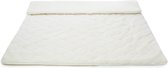 Couverture en Laine 100% Laine Mérinos Premium Veloutée - OnceDoce® 450 g/m² Merveilleusement Douce Respirante et Chaude - VISTA WHITE - Lavable - 160x200cm
