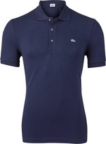 Lacoste stretch Slim Fit polo - marine blauw (extra getailleerd)